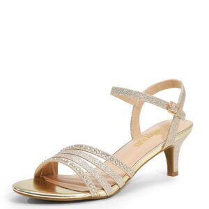 DREAM PAIRS Women's Kitten Heels Sandals Low Heels size 7.5